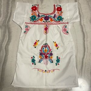 Handmade floral child dress